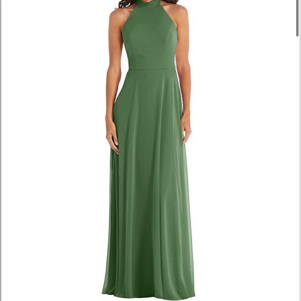 Bridesmaid Dress Dessy.com - High Neck Halter Backless Maxi Dress